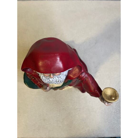 Atlantic Mold Santa Claus Panda Variant Ole St. Nick Ceramic 13" Statue-Bell - Picture 6 of 6